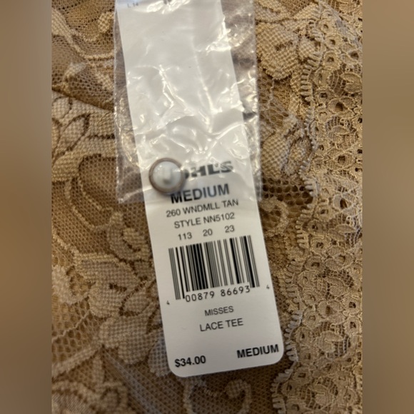 Apt. 9 Lace Tee - Picture 3 of 4